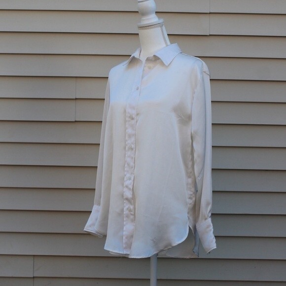 H&M White Satin Shirt - Picture 2 of 7